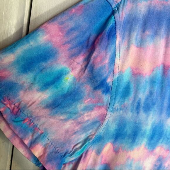 Chubbies The Mr. Cool Button Down Rayon Sunday Shirt medium tide dye - Picture 2 of 7